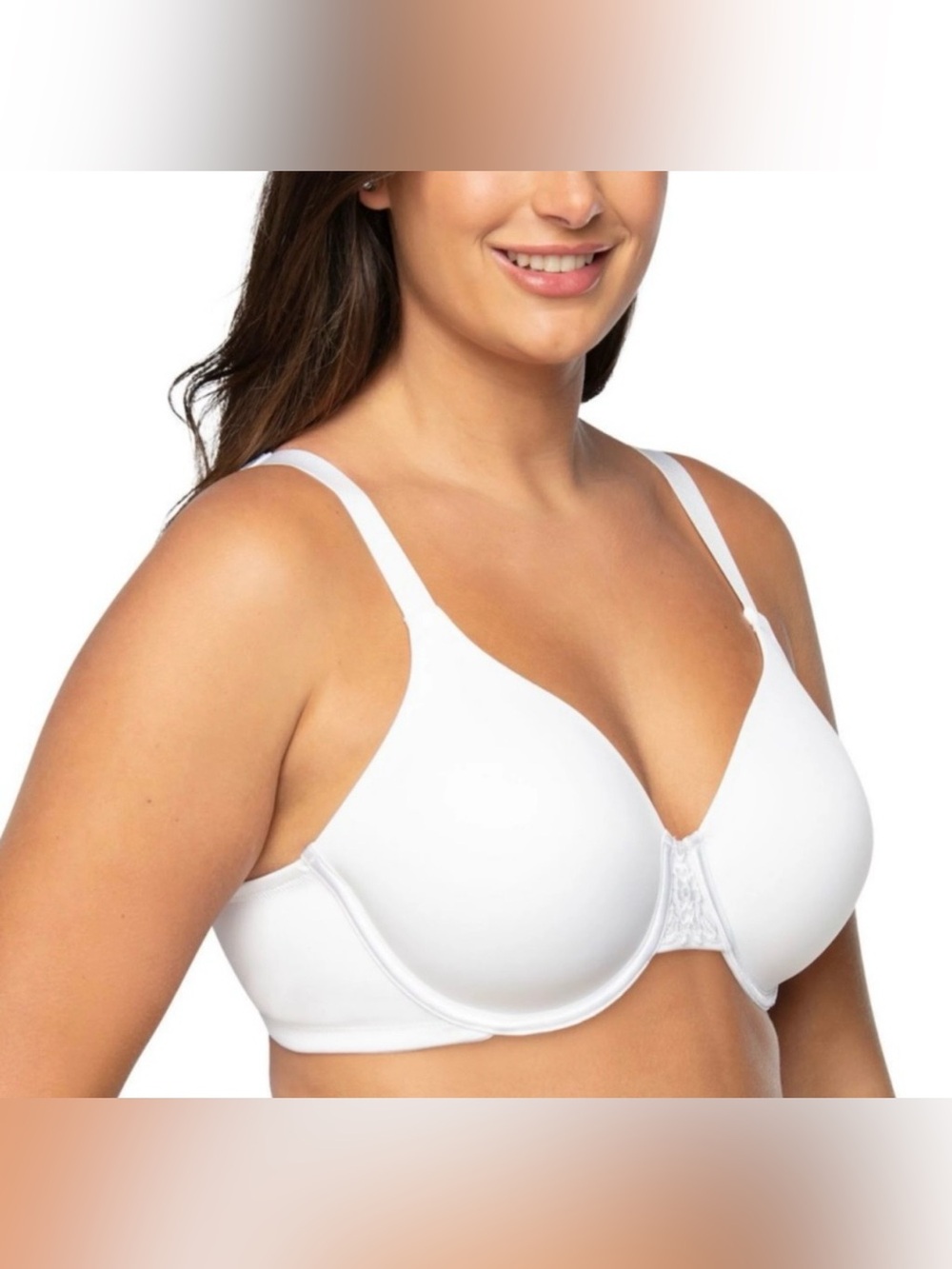 Vanity Fair Beauty Back Smoothing Full Figure Contour Bra 36C Star White NWT